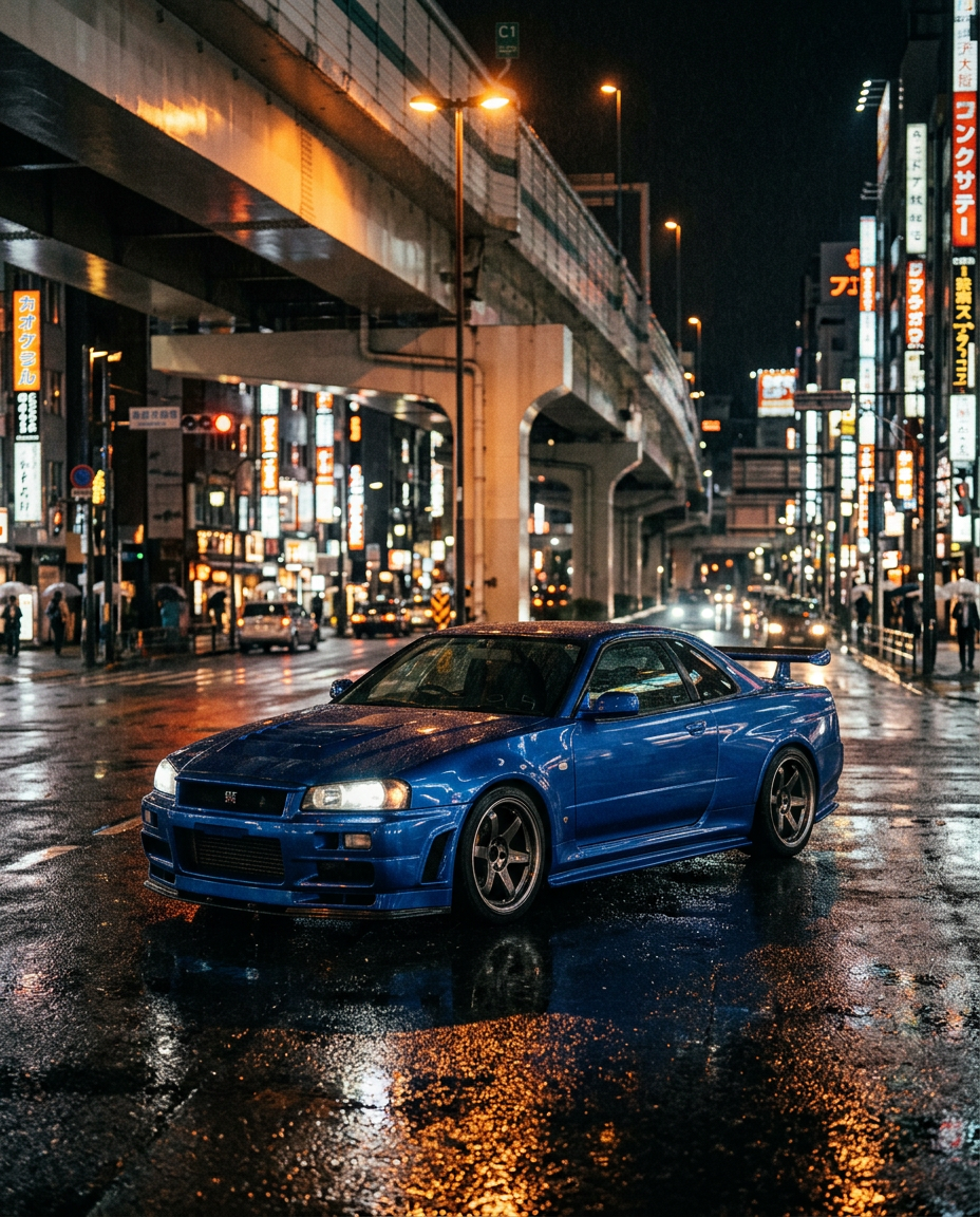 Tokyo JDM Car Tours | R34 GT-R, R35 GT-R & Lancer Evo to Daikoku PA